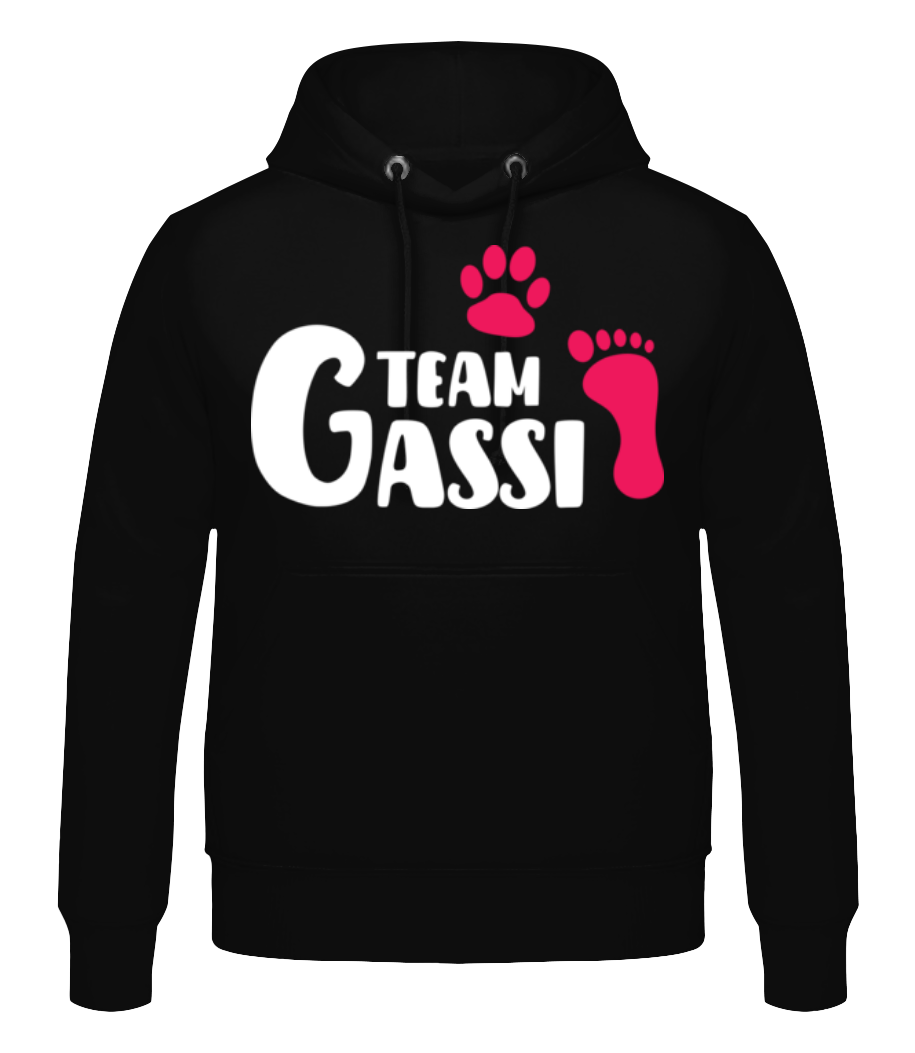 Vorschau: Team Gassi - Männer Hoodie - Schwarz - Vorne