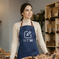 Premium Kochschürze - Marine