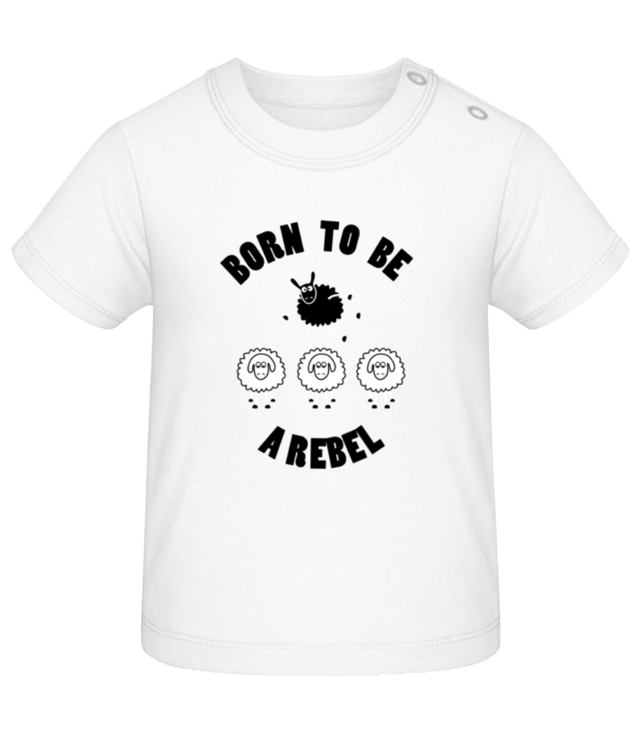 Born To Be A Rebel · T-shirt Bio Bébé