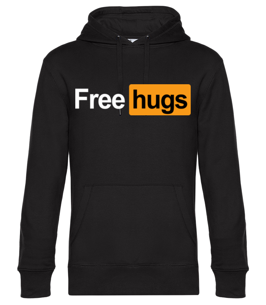 Aperçu: Free Hugs - Sweat à capuche premium Unisexe - Noir - Devant