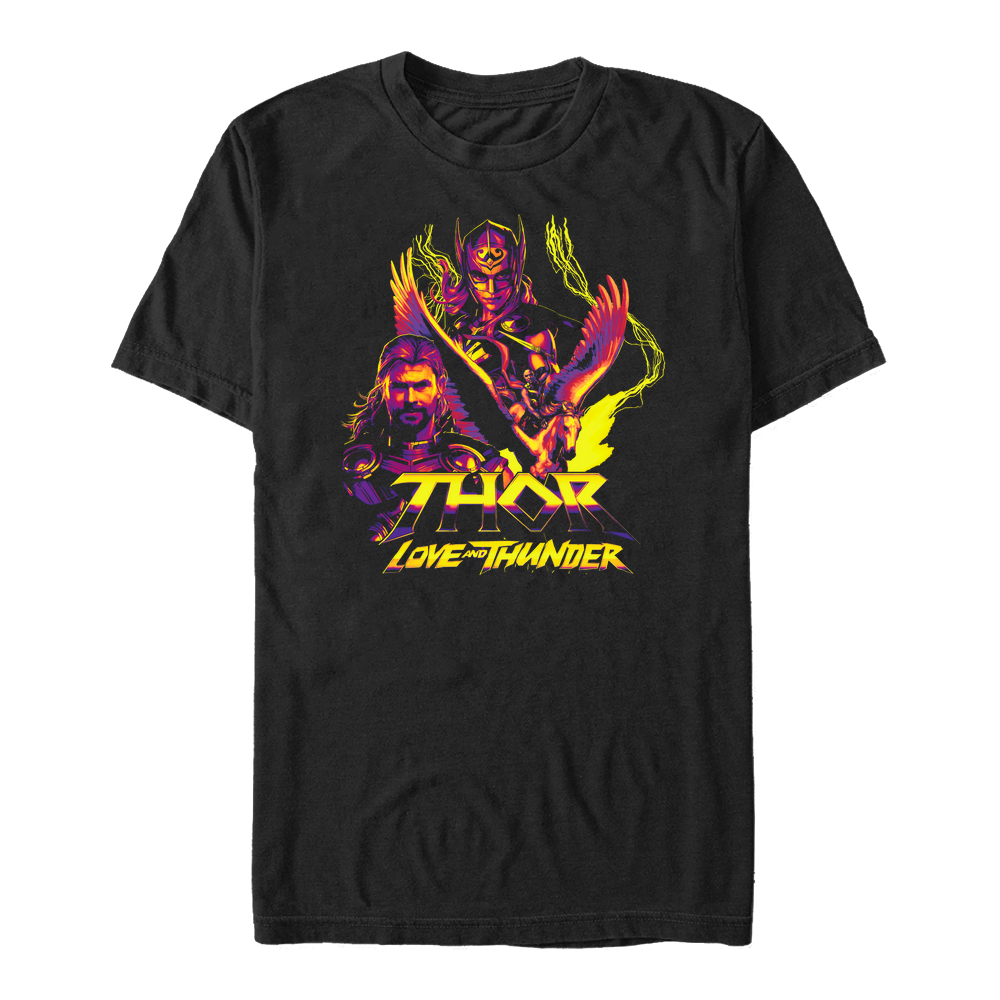 Marvel - Thor Love and Thunder - Photo de groupe Thunder Character Pyramid - Homme T-shirt