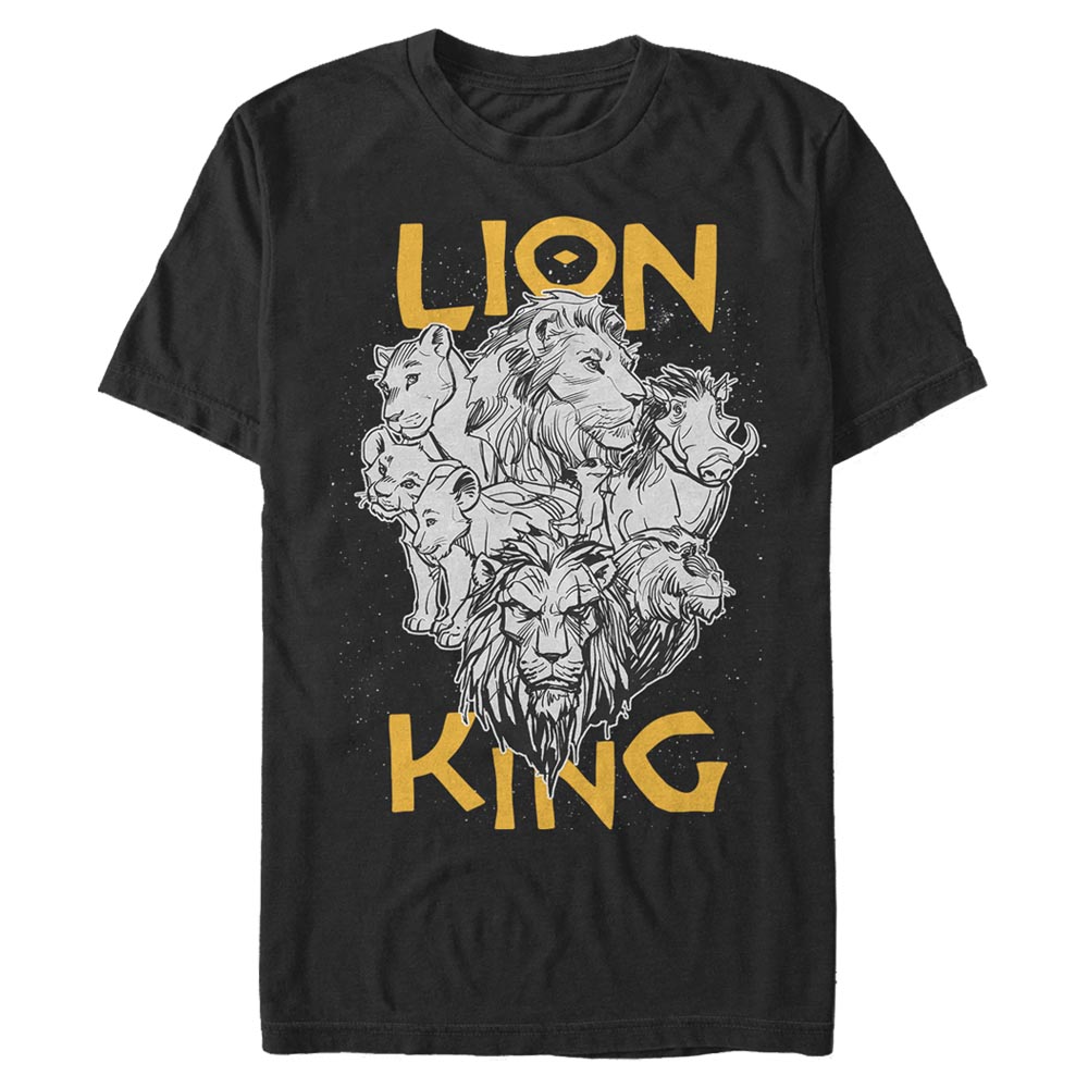 Disney - Le Roi lion - Photo de groupe Cast Photo - Homme T-shirt