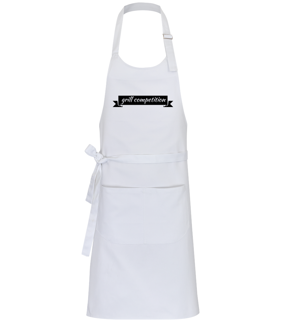 Grill Competition Sign - Tablier professionnel - Blanc - Devant