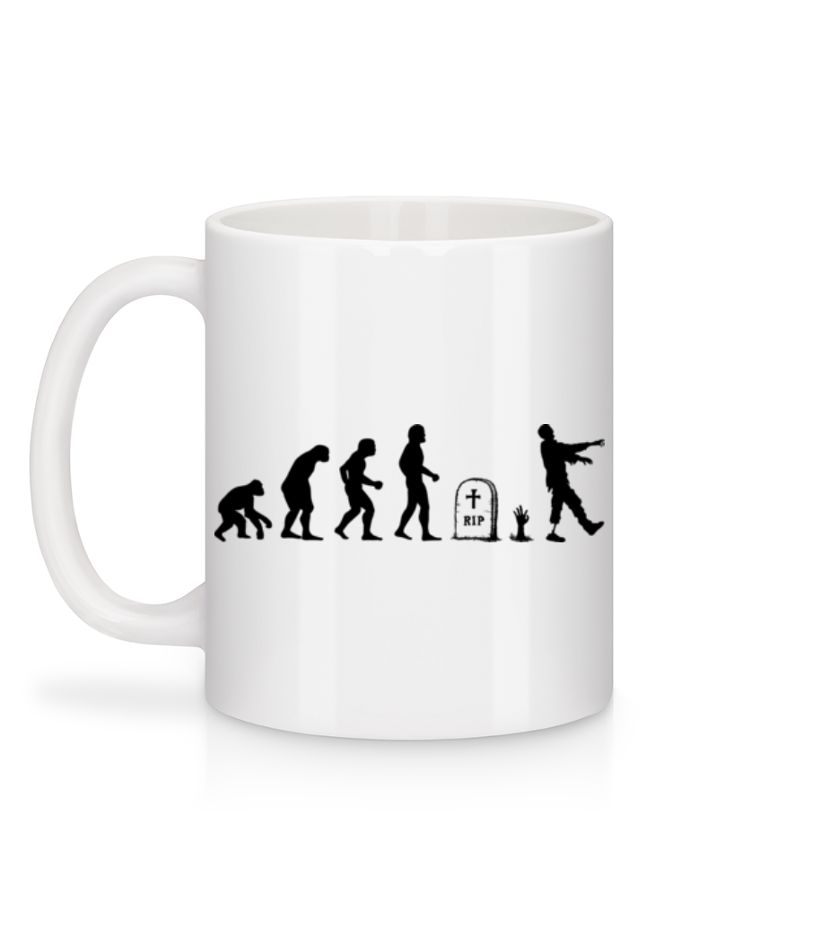 Évolution D'Halloween - Mug en céramique blanc - Blanc - Derrière