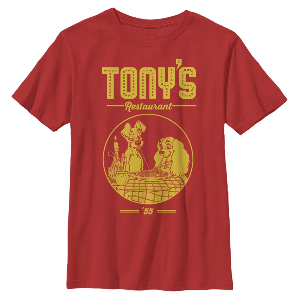 Disney Classics - La Belle et le Clochard - La Belle et le Clochard Tonys Restaurant - Enfant T-shirt