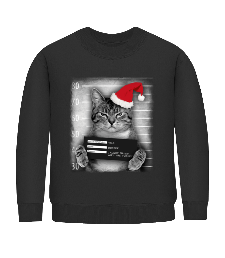 Cat XMas Guilty · Sweatshirt Enfant