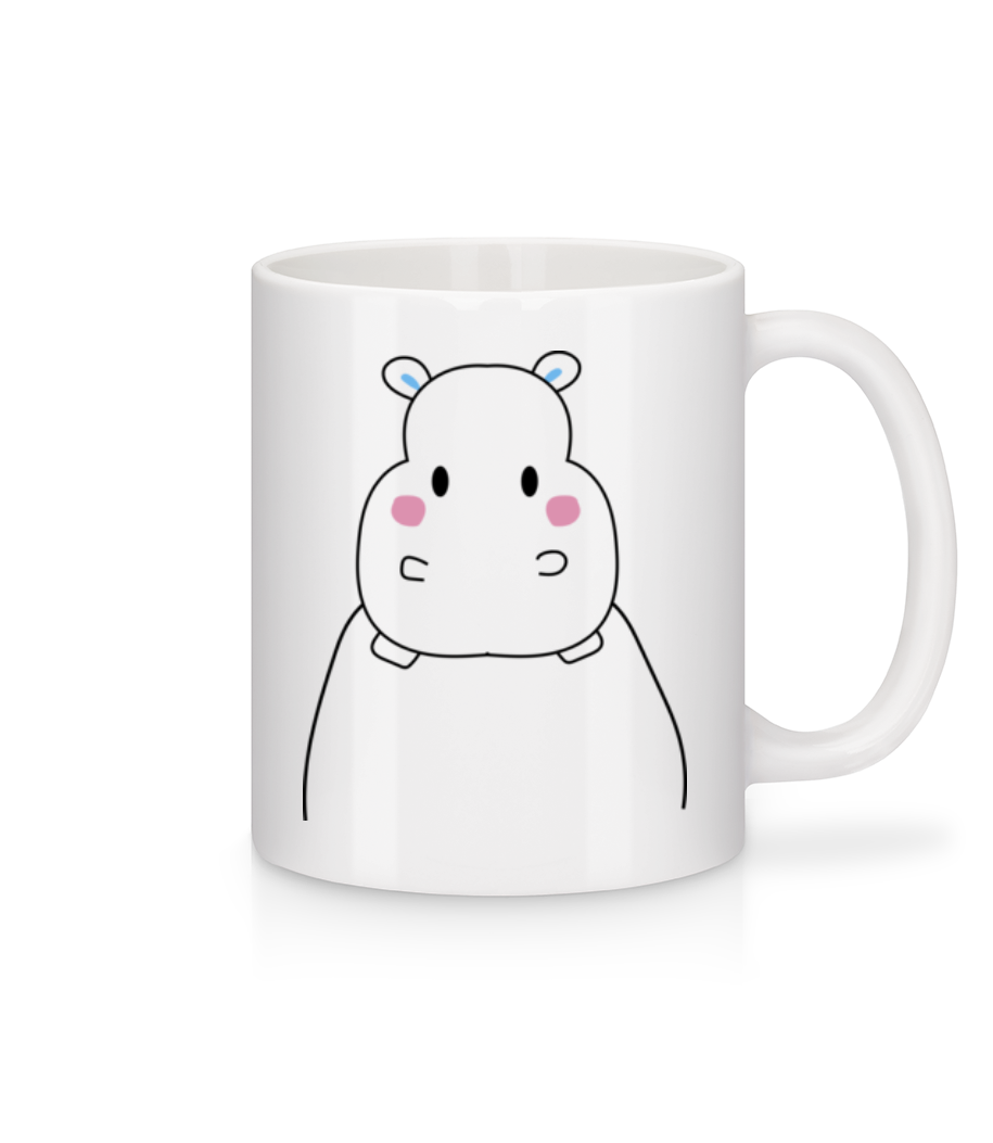 Hippopotame Mignon · Mug en céramique blanc