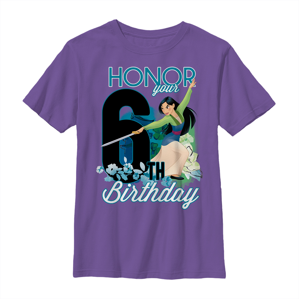 Disney - Mulan - Mulan Six Birthday - Birthday - Enfant T-shirt