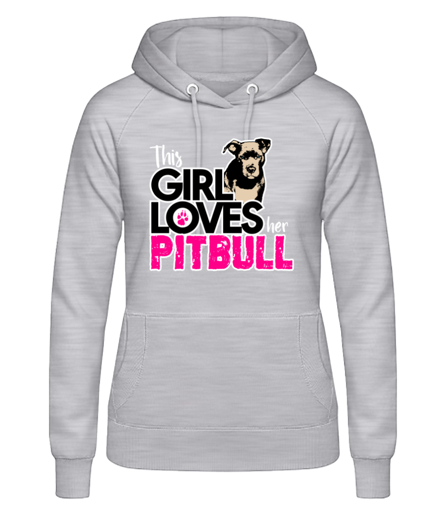 Girl Loves Pitbull · Sweat à capuche basique pour femme