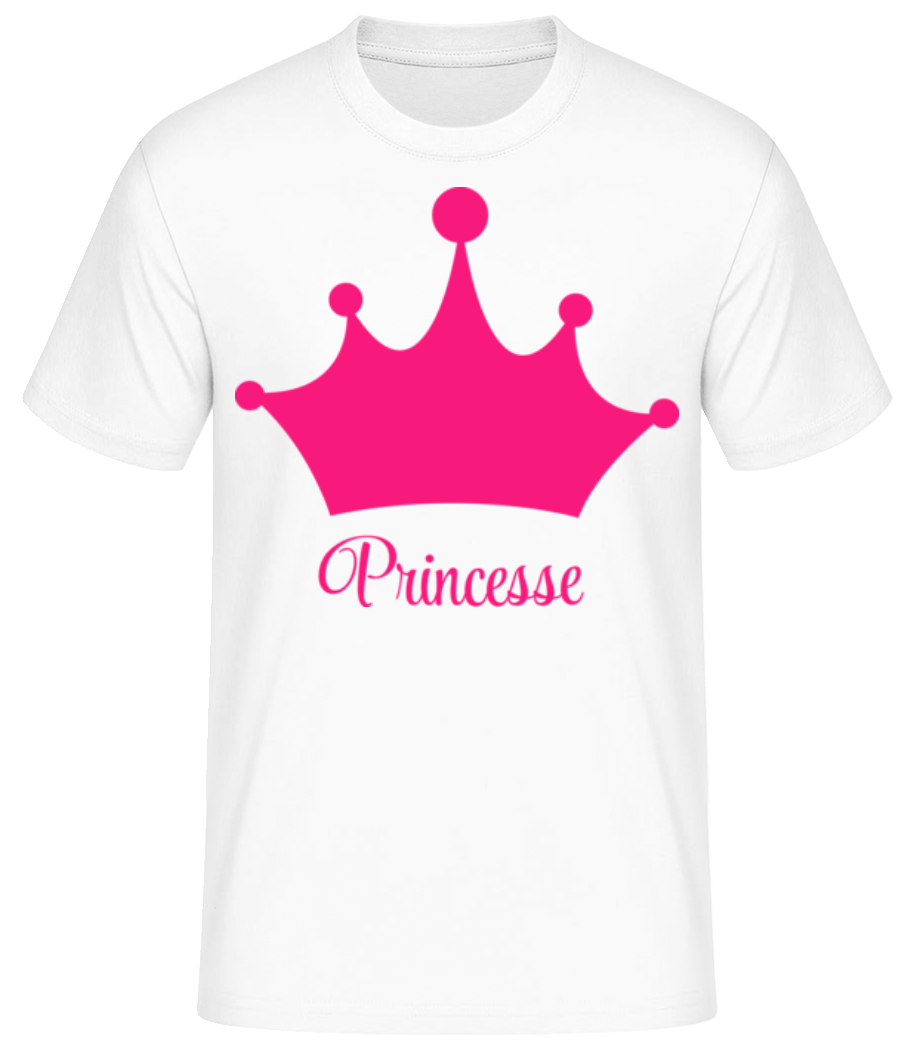 Princesse Couronne - T-shirt standard Homme - Blanc - Devant