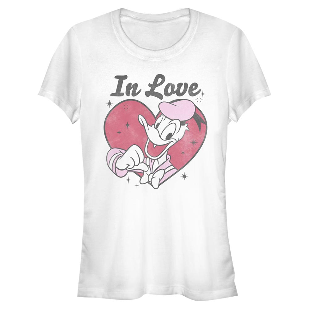 Disney Classics - Mickey Mouse - Donald Duck In Love - Valentine's Day - Femme T-shirt