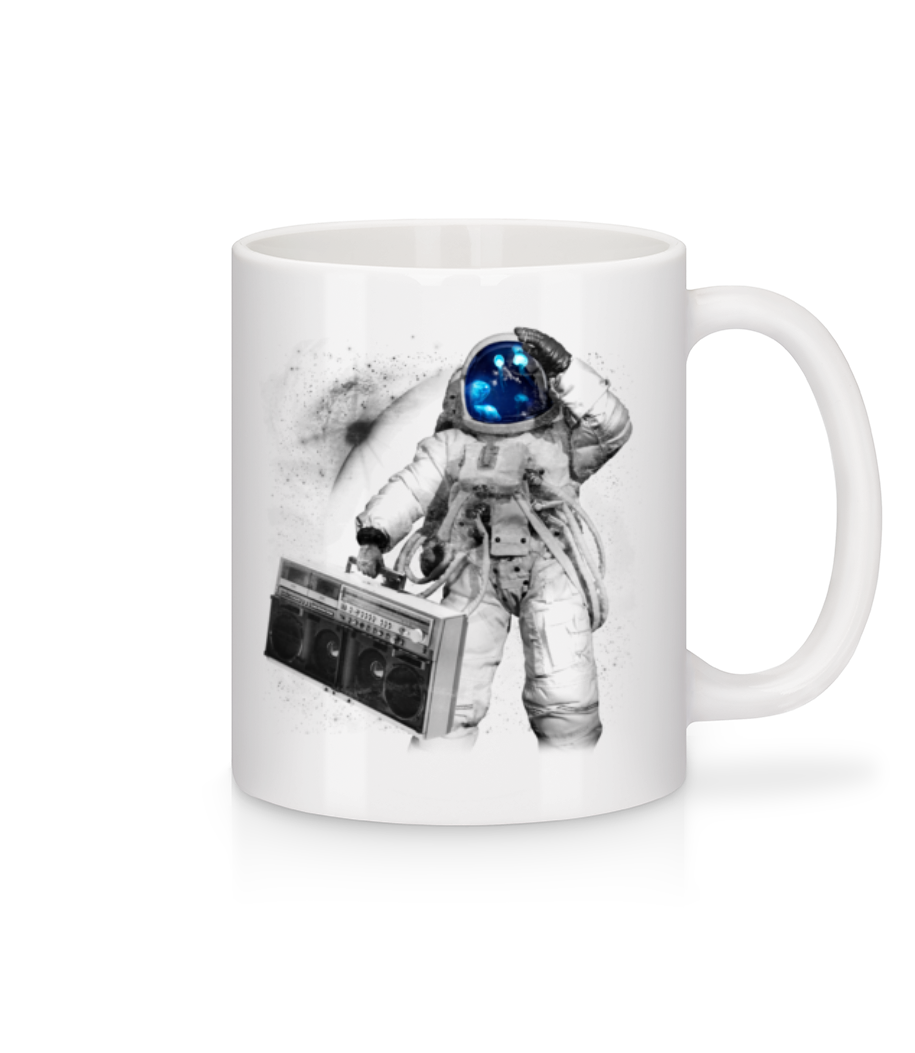 Astronaute De Ghettoblaster · Mug en céramique blanc