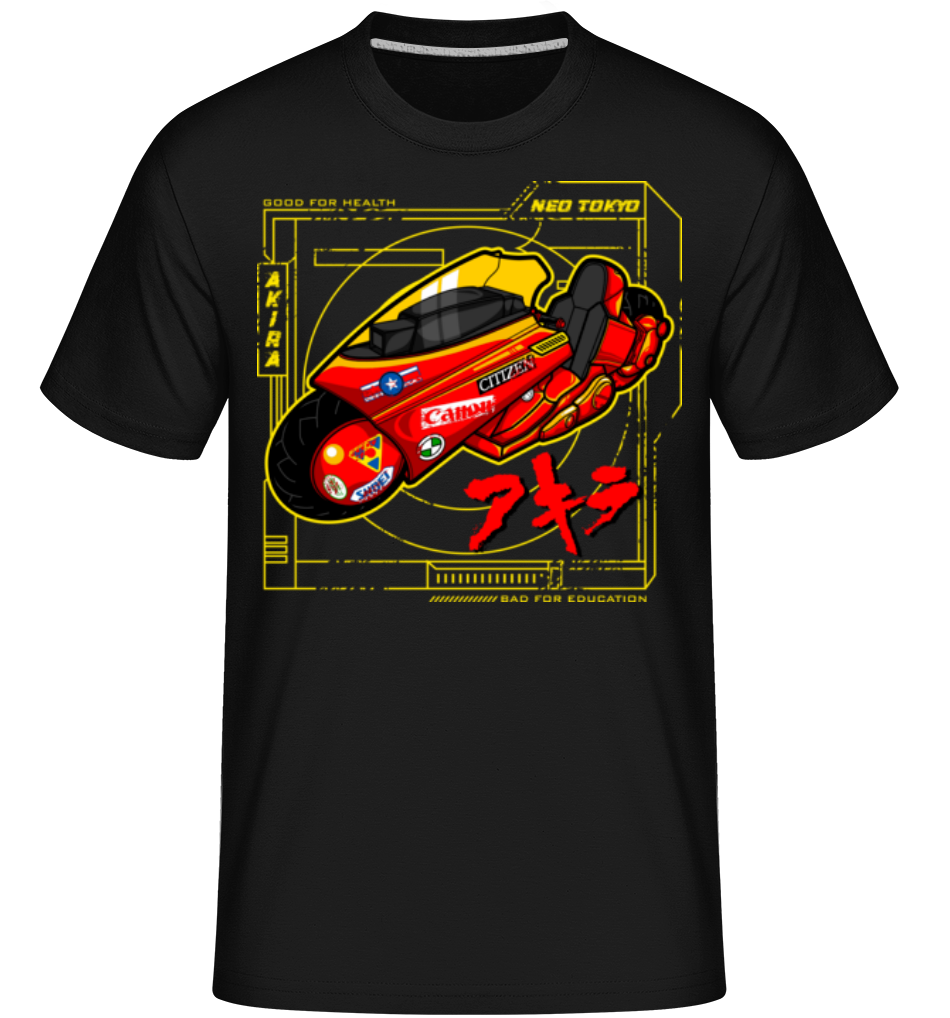 Aperçu: Neo Tokyo Bike -  T-Shirt Shirtinator homme - Noir - Devant