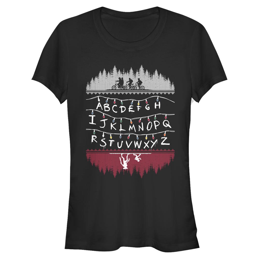 Netflix - Stranger Things - Photo de groupe Alphabet Lights - Femme T-shirt