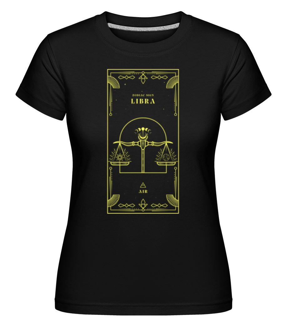 Art Deco Zodiac Sign Libra ·  T-shirt Shirtinator femme