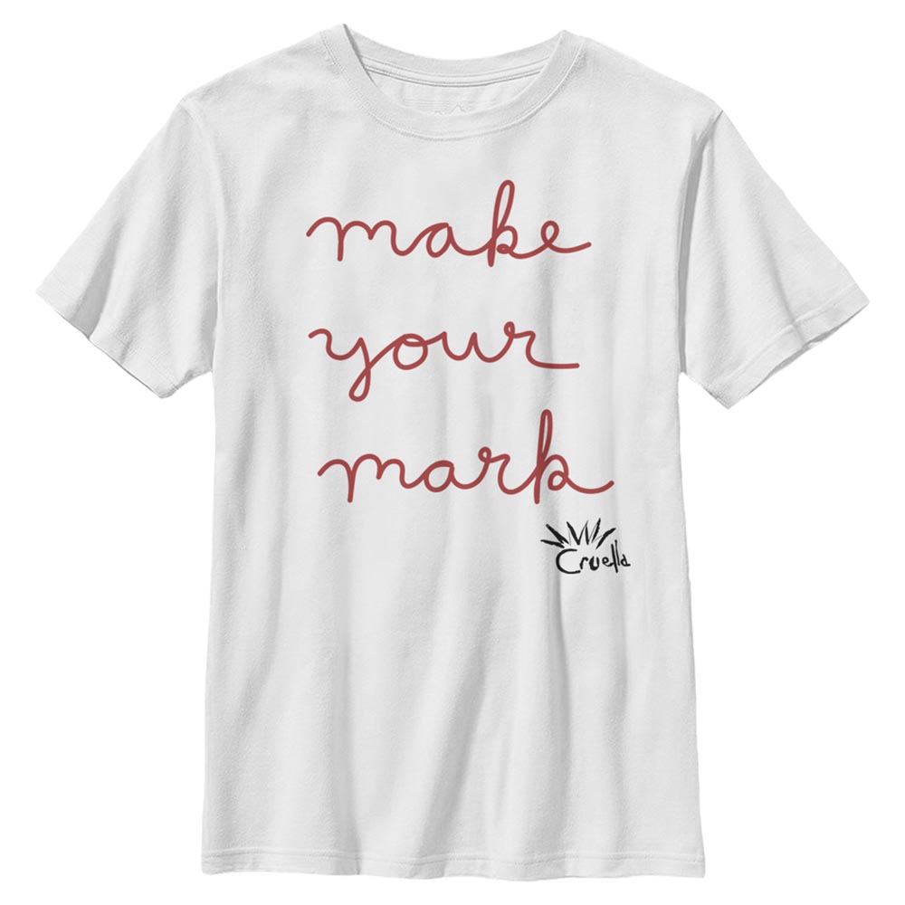 Disney Classics - Cruella - Texte Make Your Mark - Enfant T-shirt