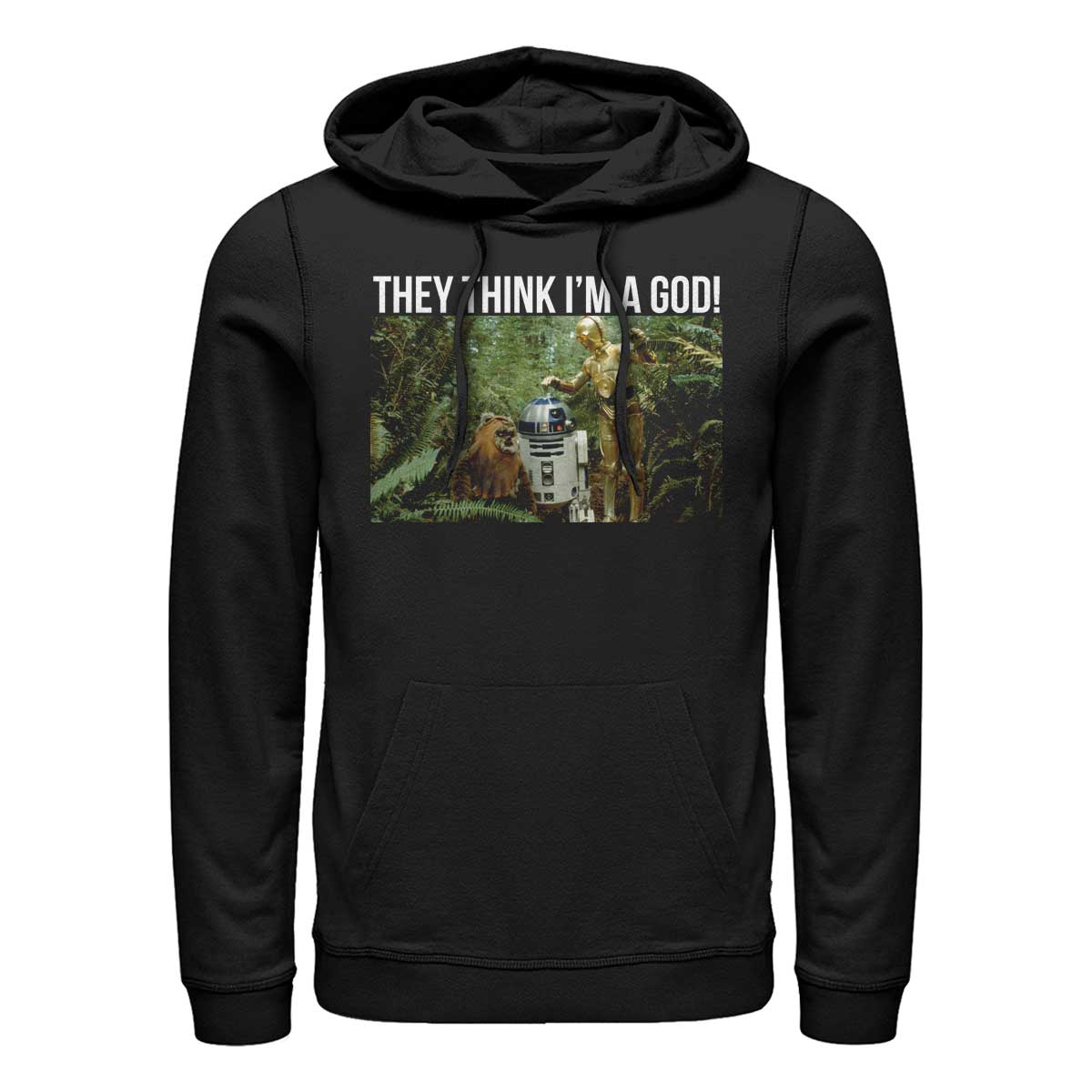 Vorschau: Star Wars - Skupina C3PO God - Unisex Hoodie - Schwarz - Vorne