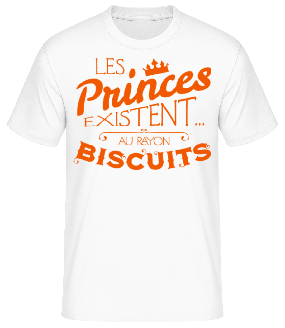 Aperçu: Les Princes Existent - T-shirt standard Homme - Blanc - Devant