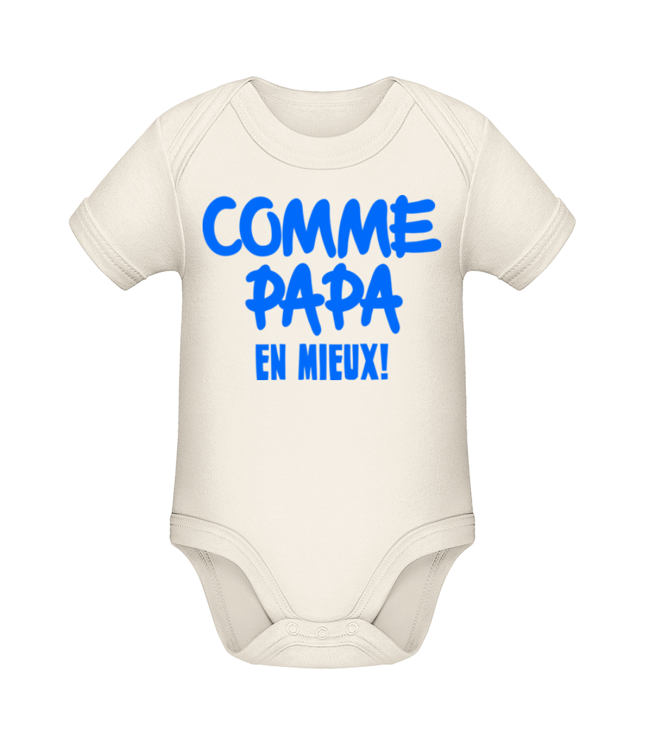 Comme Papa, En Mieux! · Body manches courtes bio