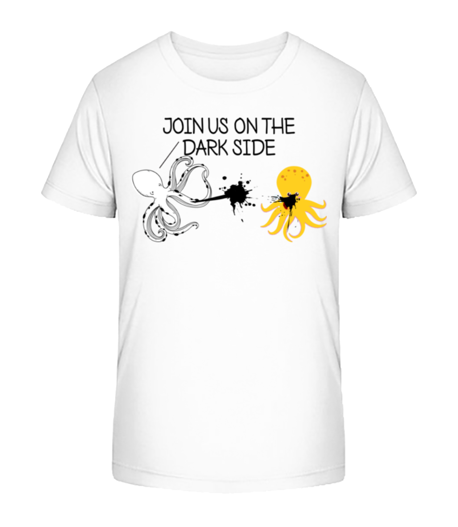 Aperçu: Join The Dark Side - T-shirt bio Enfant Stanley Stella 2.0 - Blanc - Devant