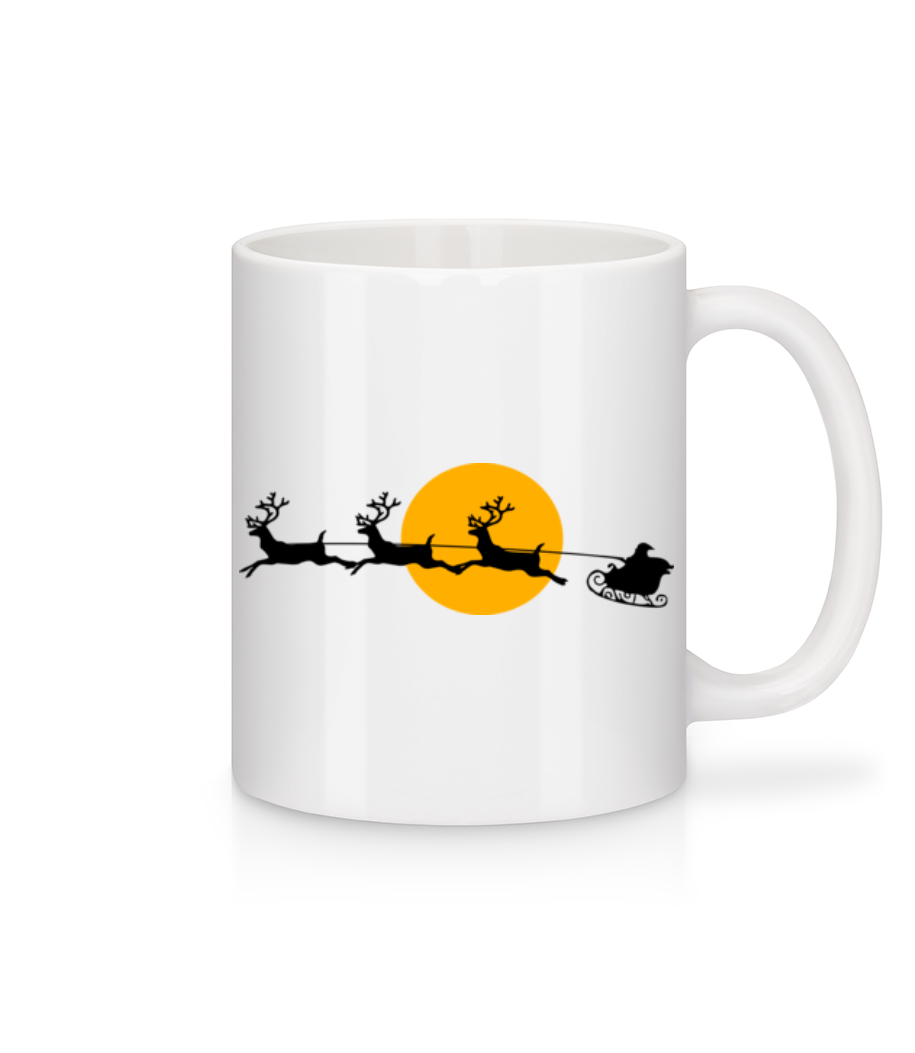 Noël Lune · Mug en céramique blanc
