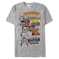 Marvel - Avengers - Group Shot Ultimate Dad - Father's Day - Men's T-Shirt - Heather grey - Front