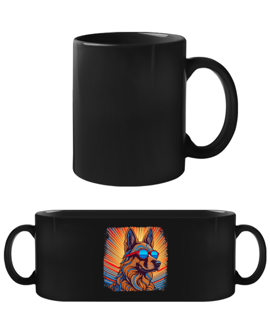 Berger Allemand Look Hippie · Tasse Noire