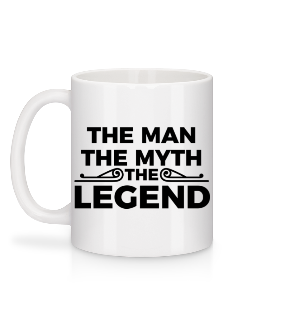 Aperçu: The Man The Myth The Legend - Mug en céramique blanc - Blanc - Derrière
