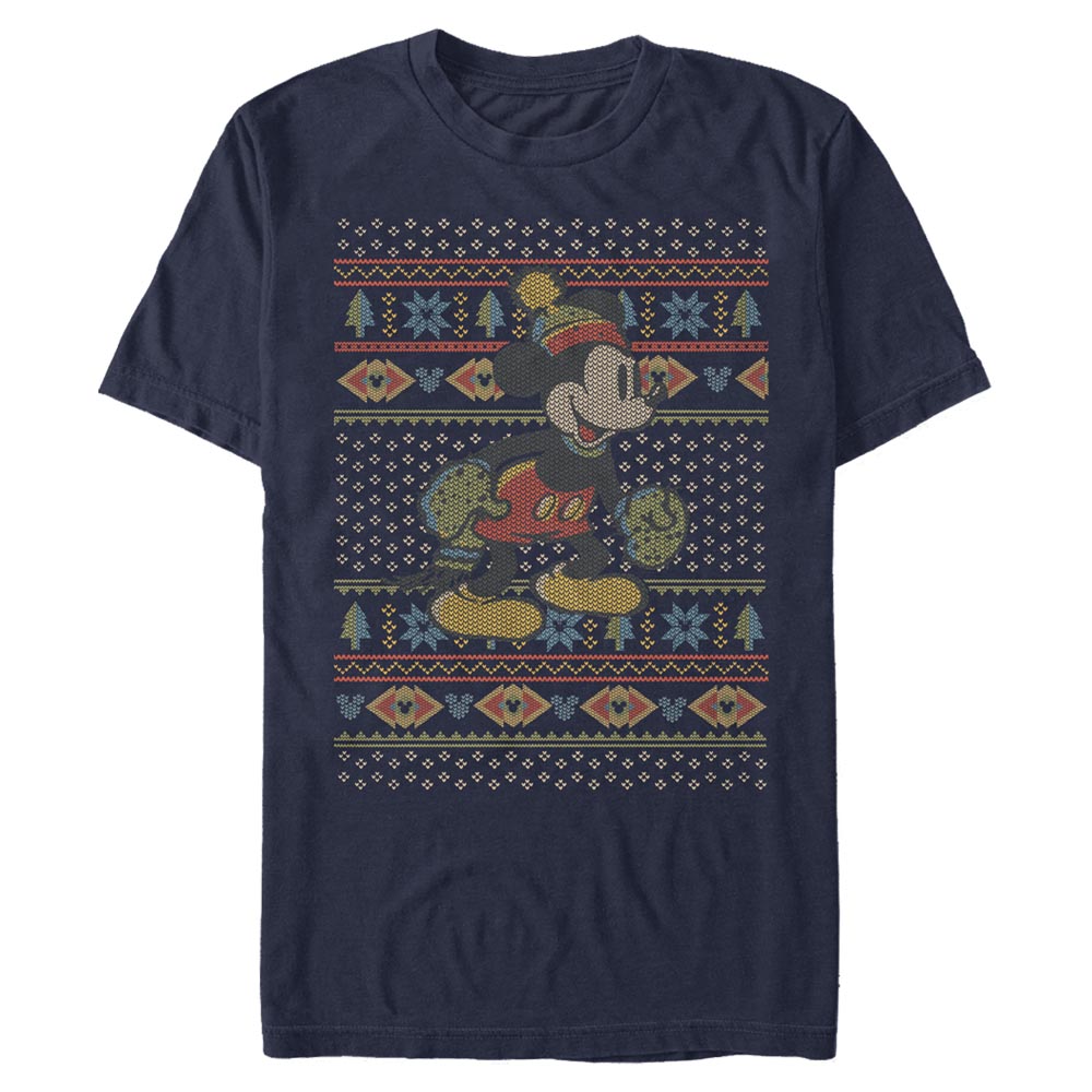 Disney Classics - Mickey Mouse - Mickey Mouse Vtg Mickey Sweater - Christmas - Homme T-shirt