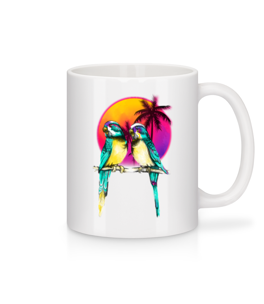 Oiseaux Du Paradis · Mug en céramique blanc