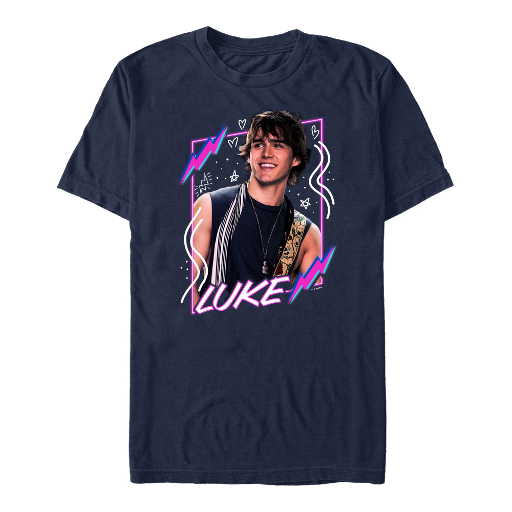 Aperçu: Netflix - Julie And The Phantoms - Luke - Homme T-shirt - Bleu marine - Devant