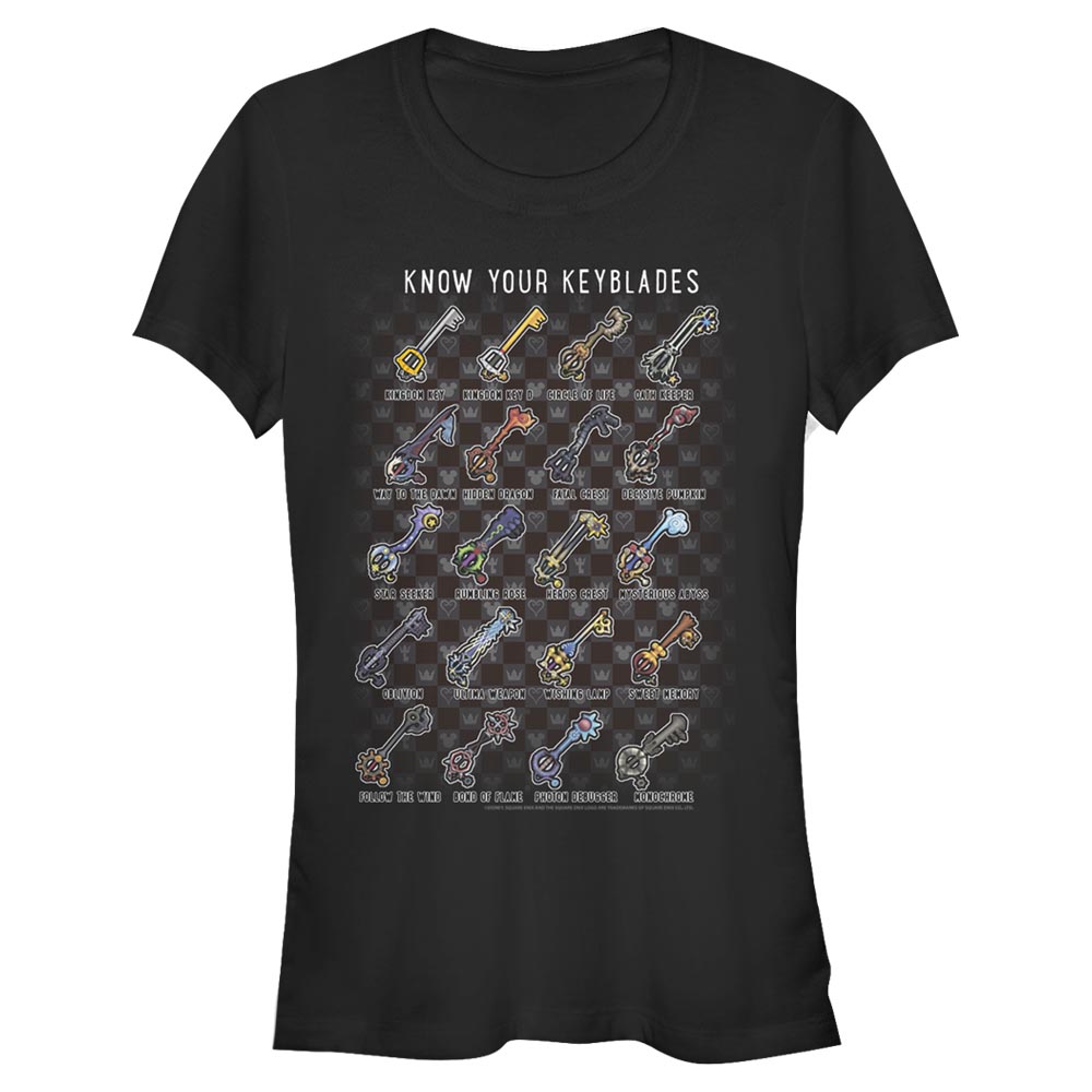 Disney - Kingdom Hearts - Keyblade Chart - Femme T-shirt