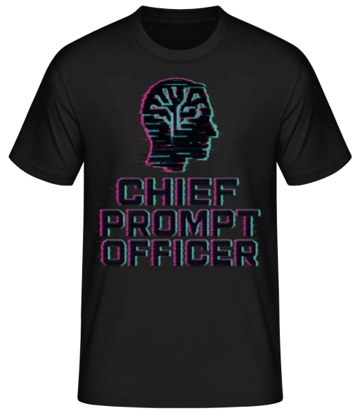Chief Prompt Officer - T-shirt standard Homme - Noir - Devant
