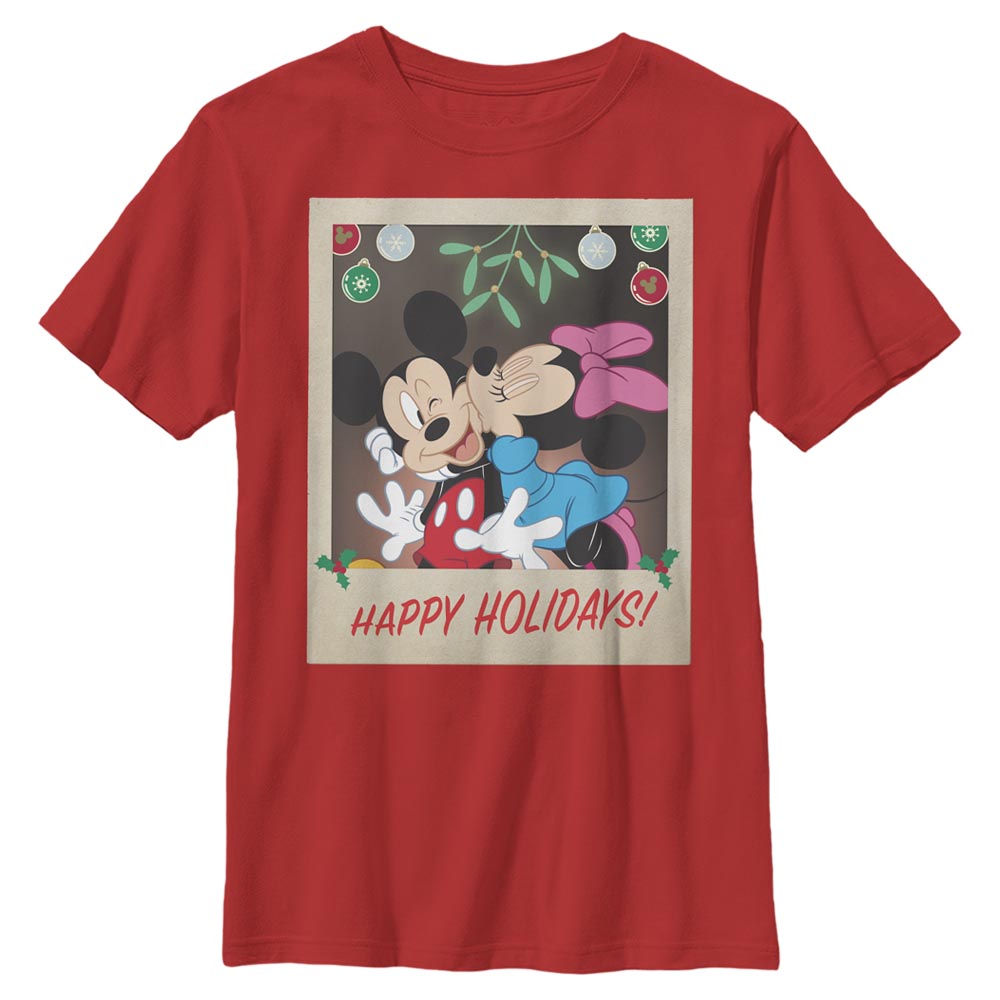 Disney Classics - Mickey Mouse - Mickey et Minnie Holiday Polaroid - Christmas - Enfant T-shirt