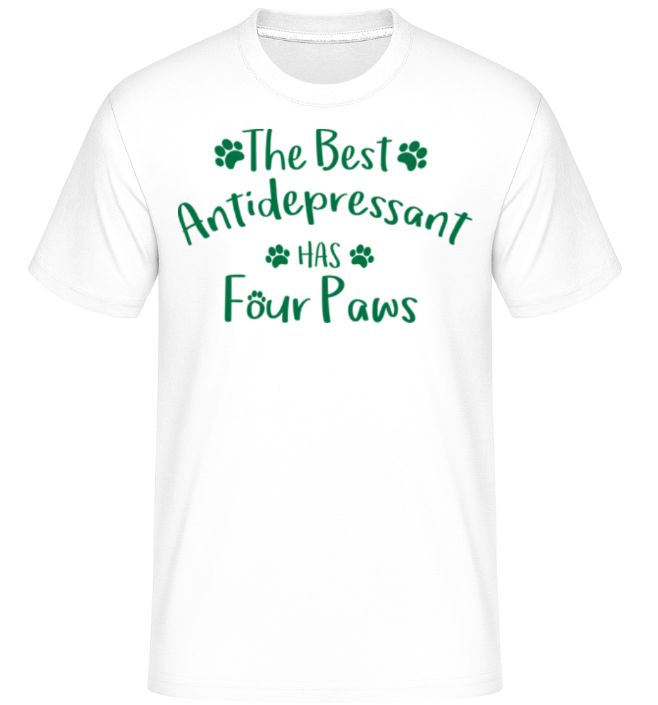 Aperçu: The Best Antidepressant -  T-Shirt Shirtinator homme - Blanc - Devant