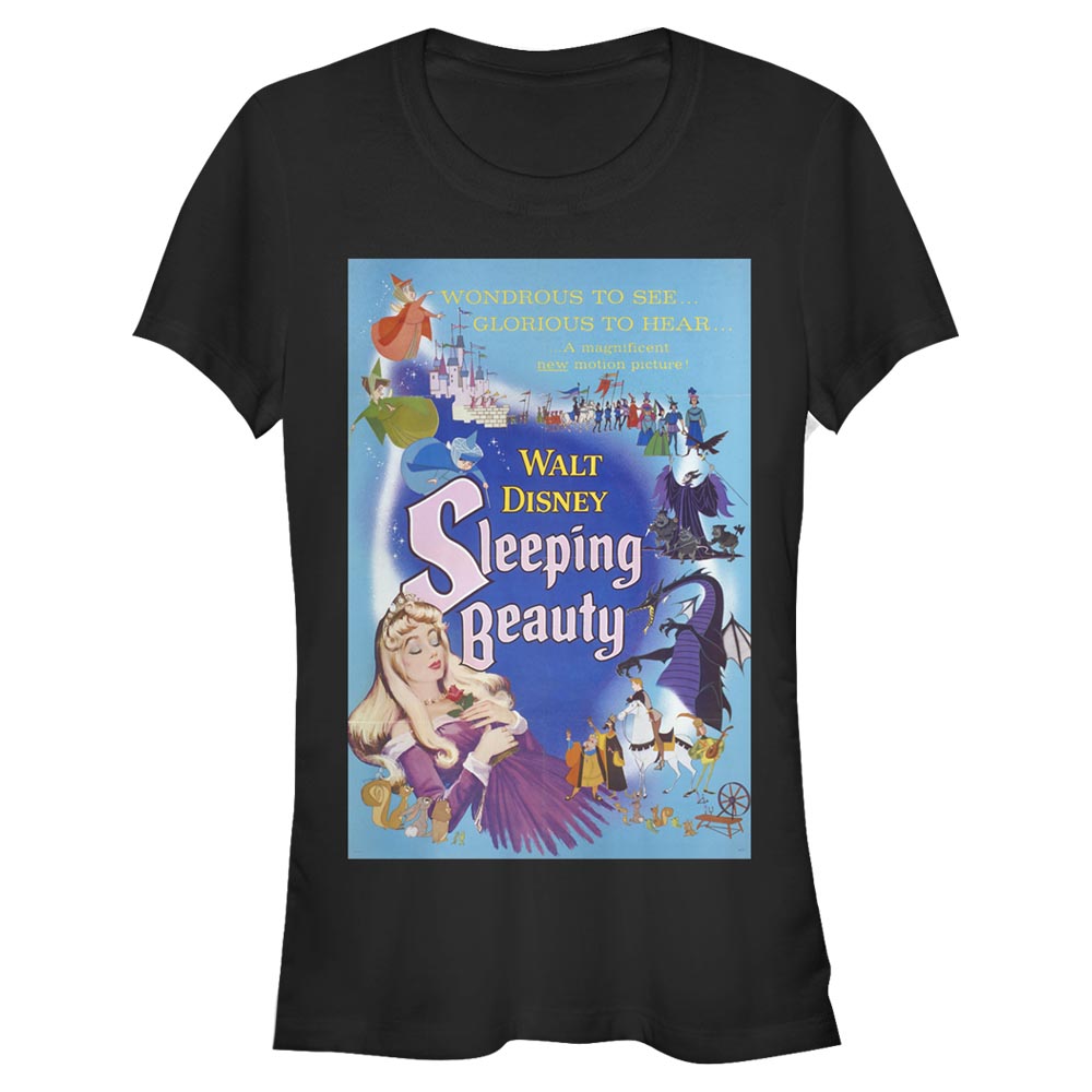 Disney - Sleeping Beauty - Photo de groupe Blue Poster - Femme T-shirt
