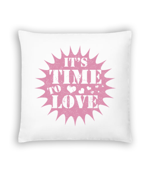 Aperçu: It's Time To Love - Coussin - Blanc - Devant