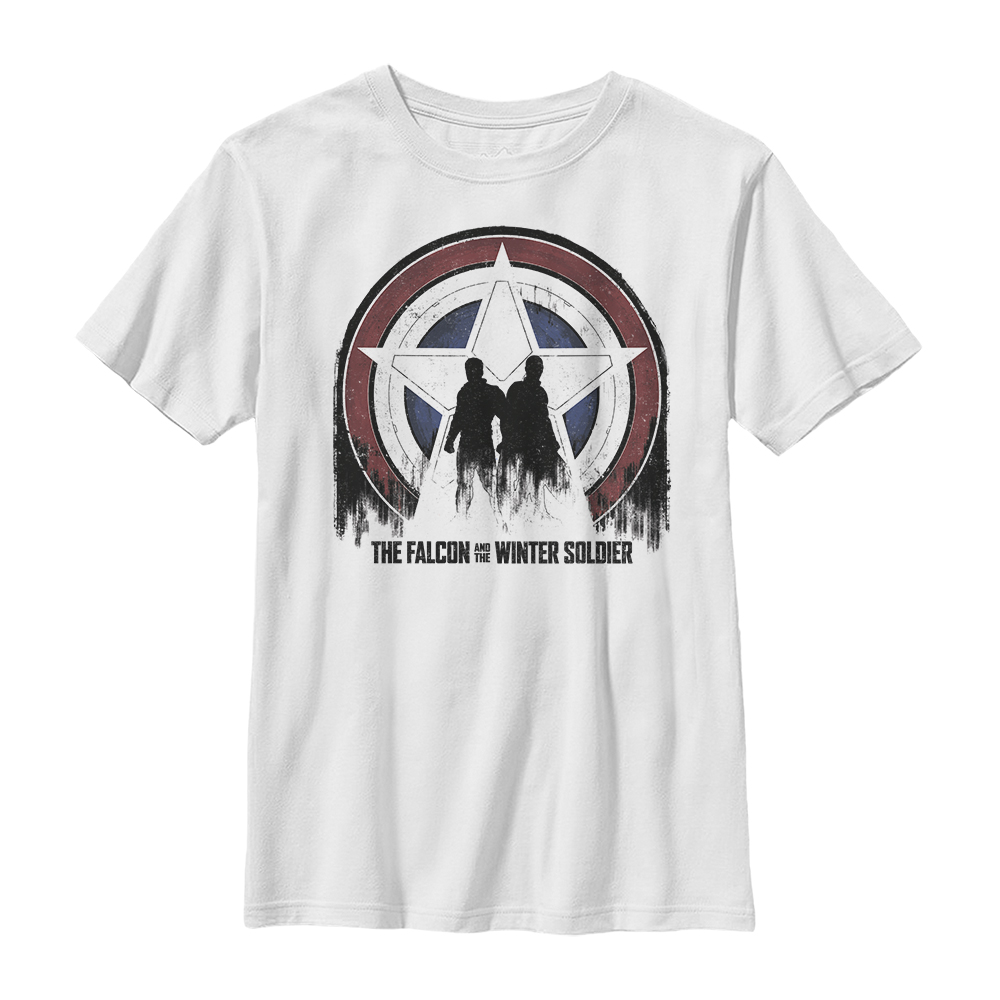Marvel - Falcon et le soldat de l'hiver - Photo de groupe Silhouette Shield - Enfant T-shirt
