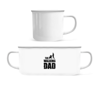 The Walking Dad - Enamel-cup - White - Front The Walking Dad - Enamel-cup - White - Front