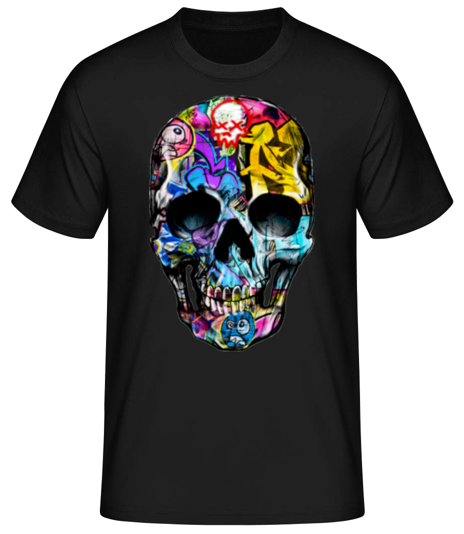 Graffiti Mort - T-shirt standard Homme - Noir - Devant