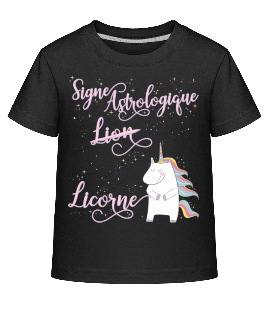 Signe Astrologique Licorne Lion · T-shirt shirtinator Enfant