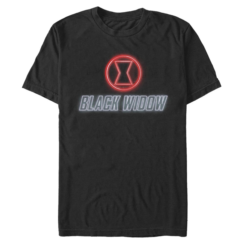 Marvel - Black Widow Neon - Homme T-shirt