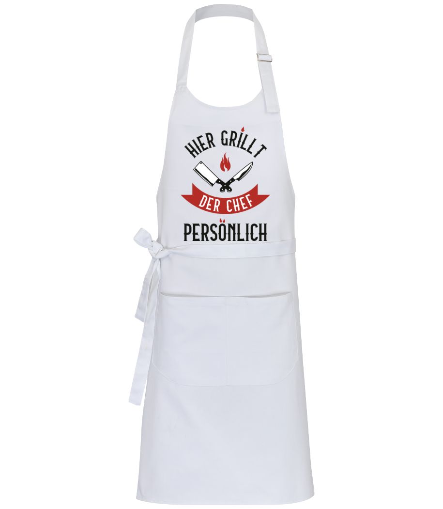 Hier Grillt Der Chef Persoenlich · Profi Kochschürze