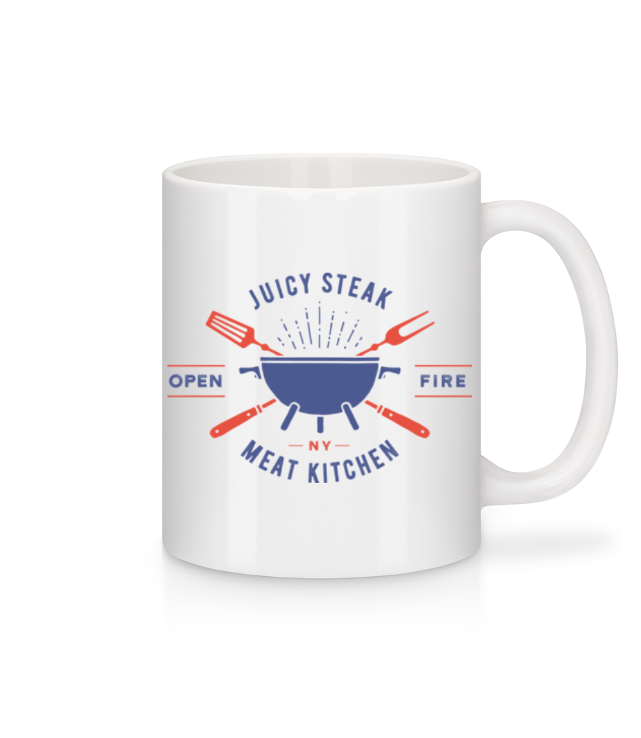 Juicy Steak · Mug en céramique blanc