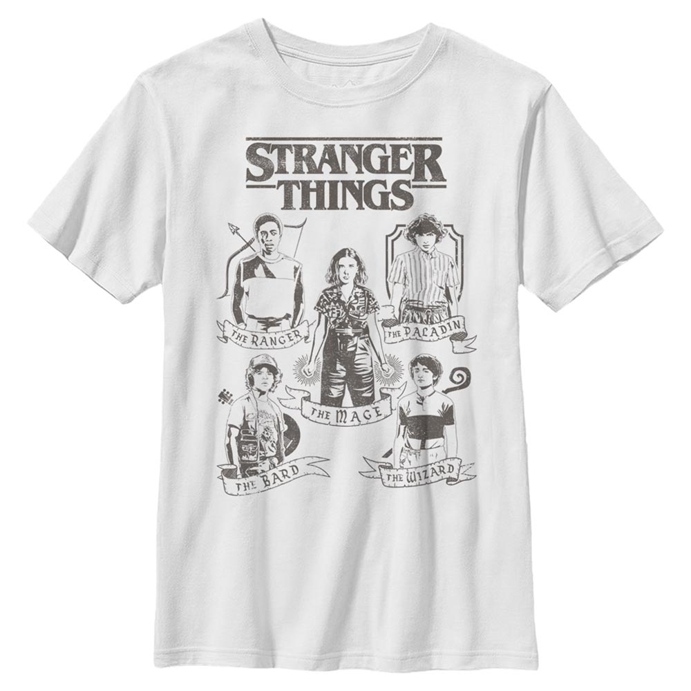 Netflix - Stranger Things - Gruppe DnD Classes - Kinder T-Shirt