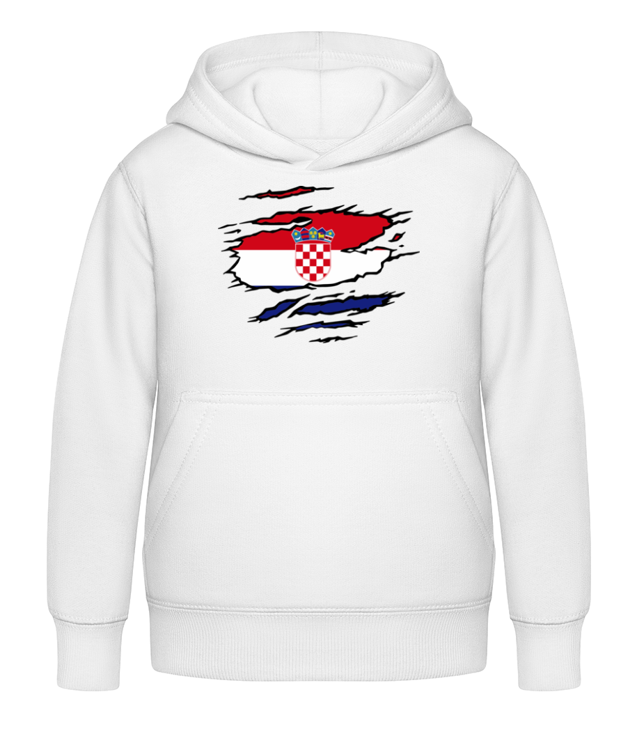Drapeau mûré Croatie · Sweat à capuche Enfant