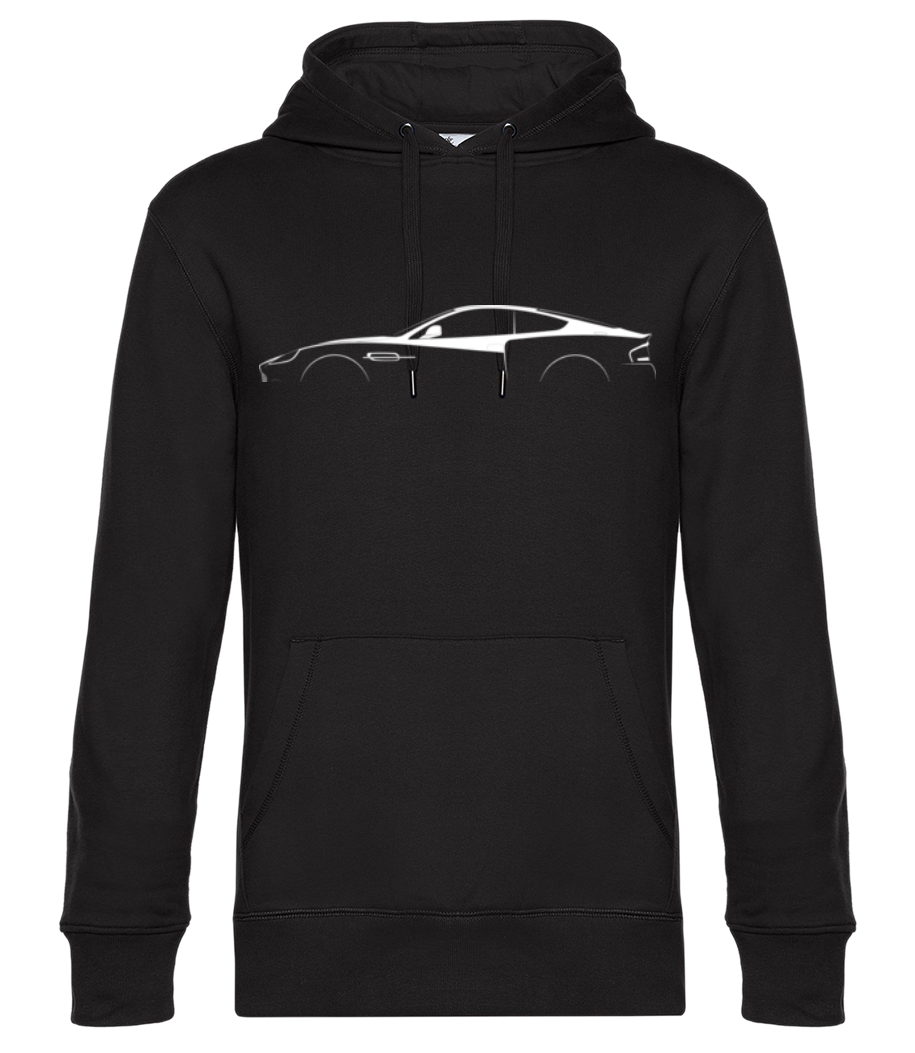 Aperçu: 'Aston Martin Vanquish 2001' Silhouette - Sweat à capuche premium Unisexe - Noir - Devant