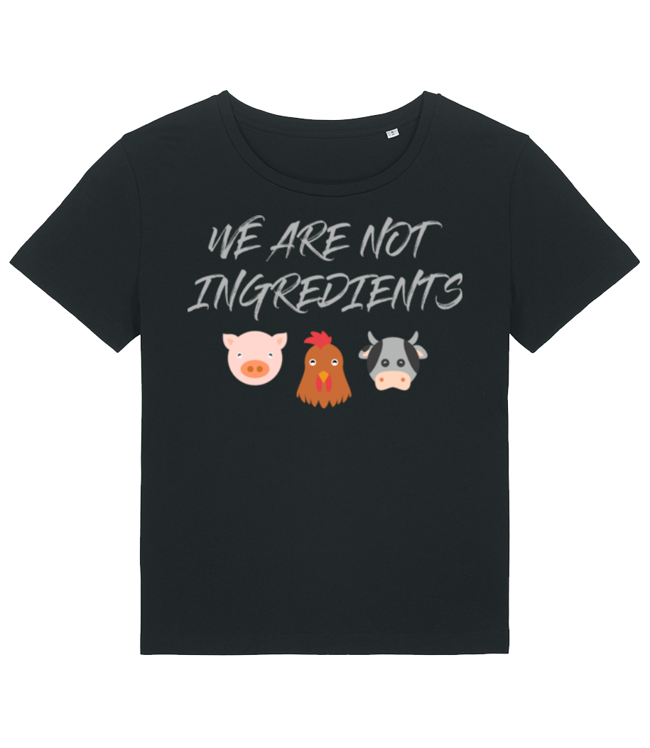 Aperçu: Vegetarian - T-shirt bio Femme Stanley Stella 2.0 - Noir - Devant