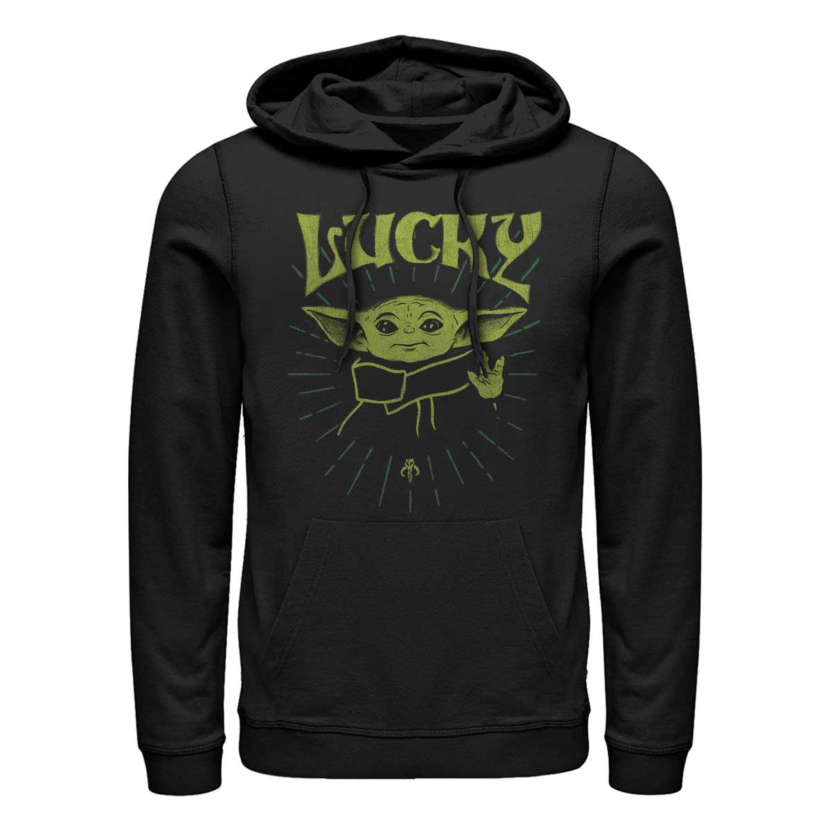 Star Wars - The Mandalorian - Grogu Force of Luck - St. Patrick's Day - Unisex Sweat à capuche