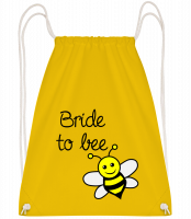Bride To Bee - Sac à dos Drawstring - Jaune - Vorn